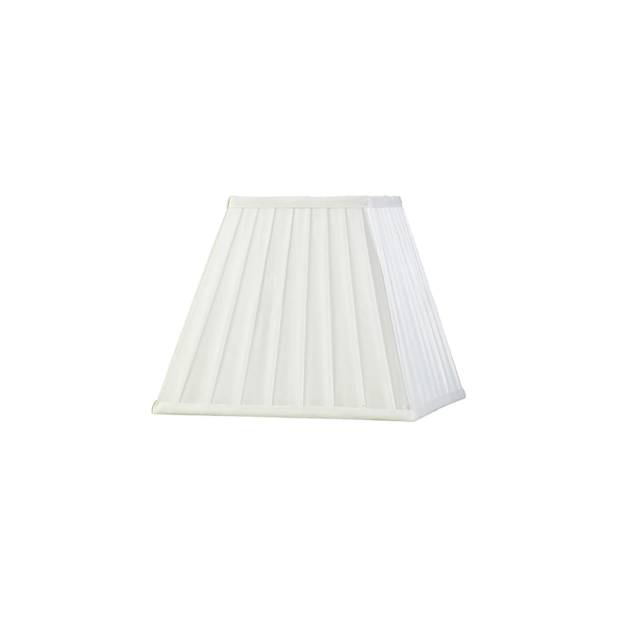 ILS20232  Leela 25cm Square Pleated Shade White